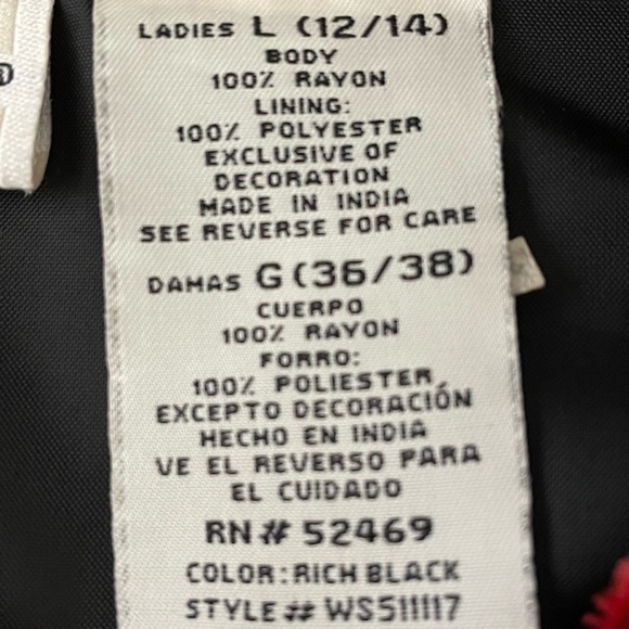 Vintage embroidered velvet floral boho jacket cottagecore size L - Picture 9 of 9